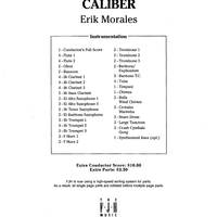 Caliber - Score Cover