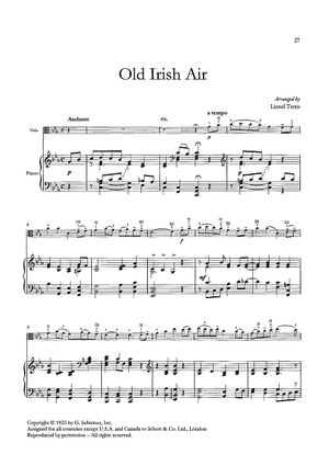 Old Irish Air - Piano Accompaniment