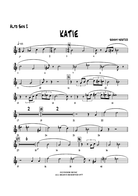 Katie - Alto Sax 2