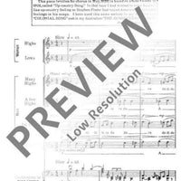 Australian Up-Country Song - Choral Score