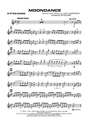 Moondance - B-flat Tenor Saxophone 1