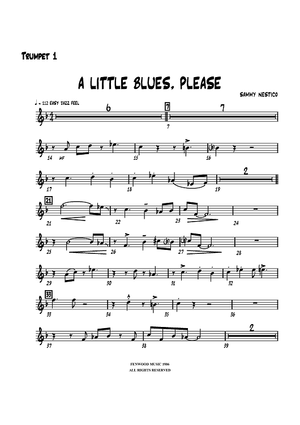 A Little Blues, Please - Trumpet 1