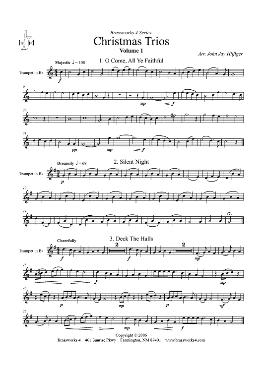 Christmas Trios, Volume 1 - Trumpet in B-flat