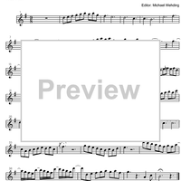 Three Part Sinfonia No. 6 BWV 792 E Major - A Clarinet 1