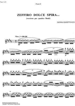Zeffiro Dolce Spira... - Flute 2