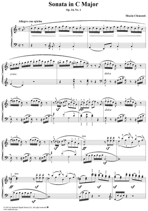 Sonata in C Major, Op. 34, No. 1