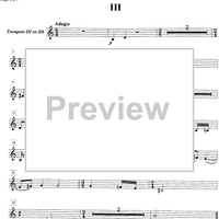 4 Preludes for Brass and Timpani - B-flat Trumpet 3