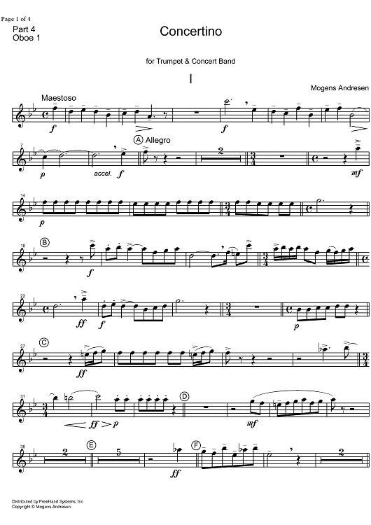Concertino - Oboe 1