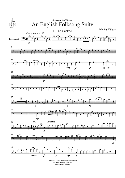 An English Folksong Suite - Trombone 2