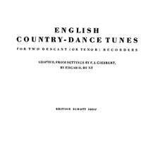 English Country Dance Tunes - Performance Score