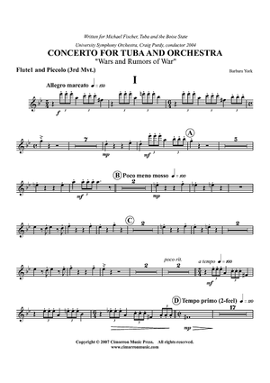 Concerto For Tuba - Flute 1 & Piccolo