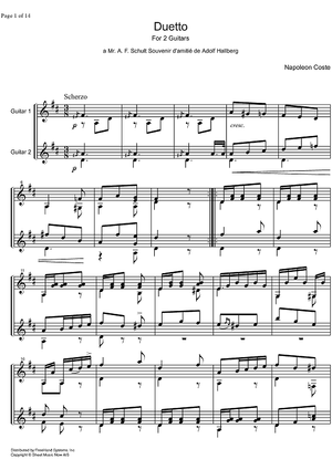 Duetto - Score