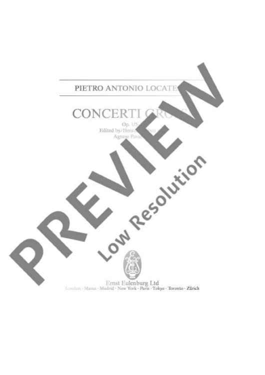 Concertos - Full Score