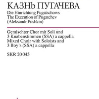 The Execution of Pugatchev - Choral Score