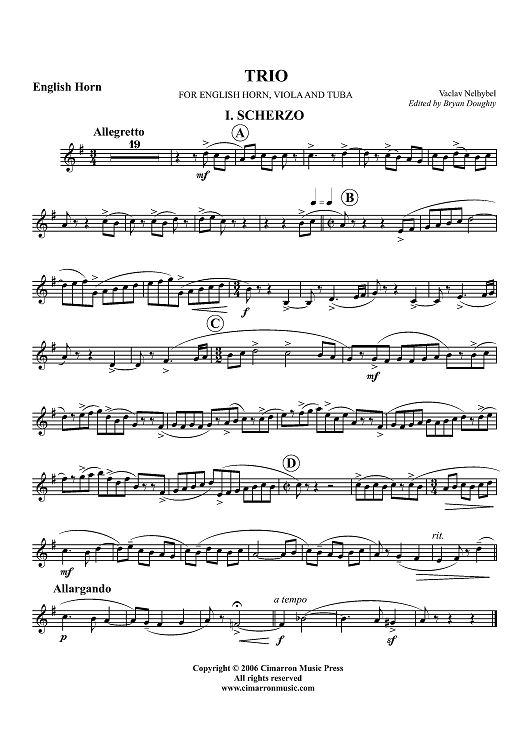 Trio - English Horn