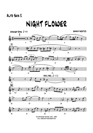 Night Flower - Alto Sax 2