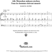 All Men Shall Die, from "Seventy-Nine Chorales", Op. 28, No. 5