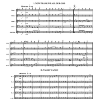 Thanksgiving for Flutes - Score