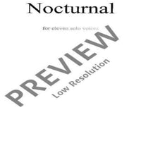 Nocturnal - Choral Score