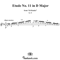 Etude No. 11 in D major - From "24 Etudes"  Op. 48