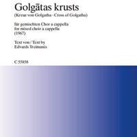 Golgatas krusts - Choral Score