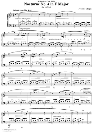 No. 4 in F Major, Op. 15, No. 1