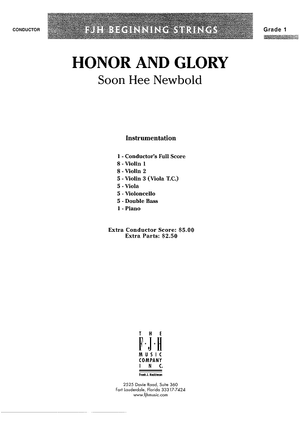 Honor and Glory - Score Cover