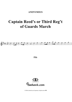 Capt. Reed's or Third Reg't of Guards March