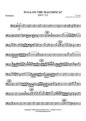 Fuga on the Magnificat, BWV 733 - Trombone