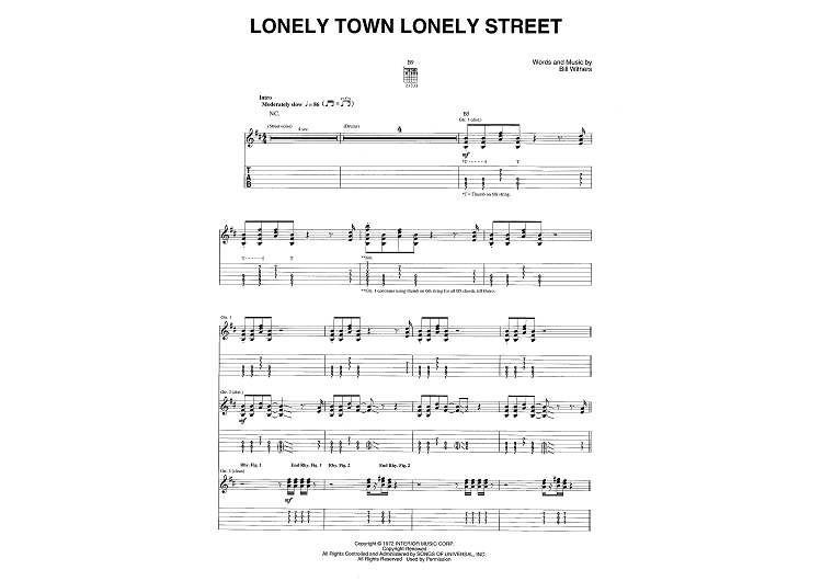 Lonely Town Lonely Street