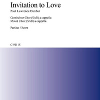 Invitation to Love - Choral Score