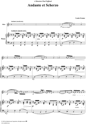 Andante et Scherzo  Score - Piano