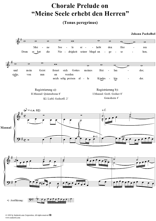 Chorale Prelude on "Meine Seele erhebt den Herren" (Tonus peregrinus)