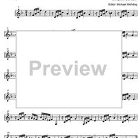 Three Part Sinfonia No. 5 BWV 791 Eb Major - Bass Clarinet