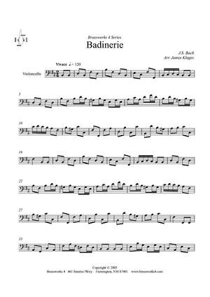 Badinerie - Cello