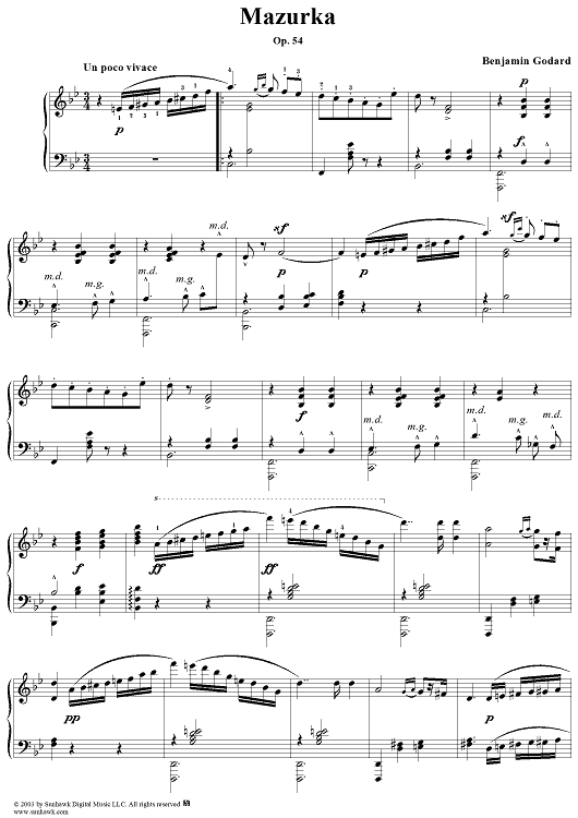 Mazurka, Op. 54