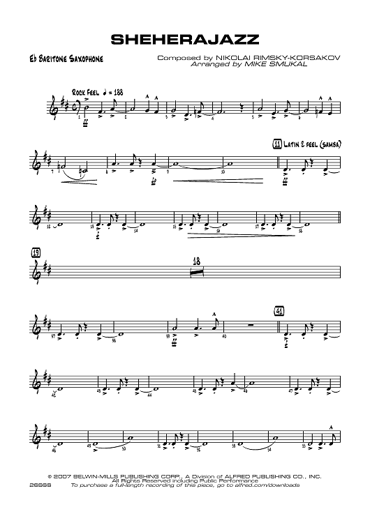 Sheherajazz - E-flat Baritone Saxophone