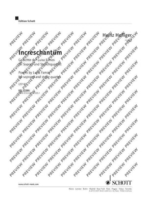 Increschantüm - Score and Parts