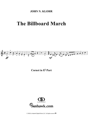 The Billboard March - E-flat Cornet