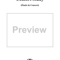 Concert Study (Étude de concert), op. 15