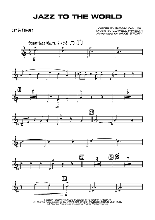 Jazz to the World - B-flat Trumpet 1