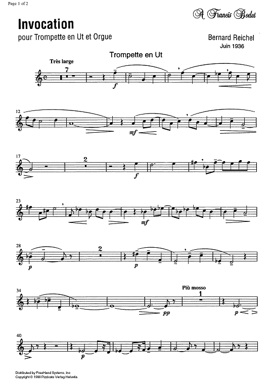 Invocation - Trumpet in C