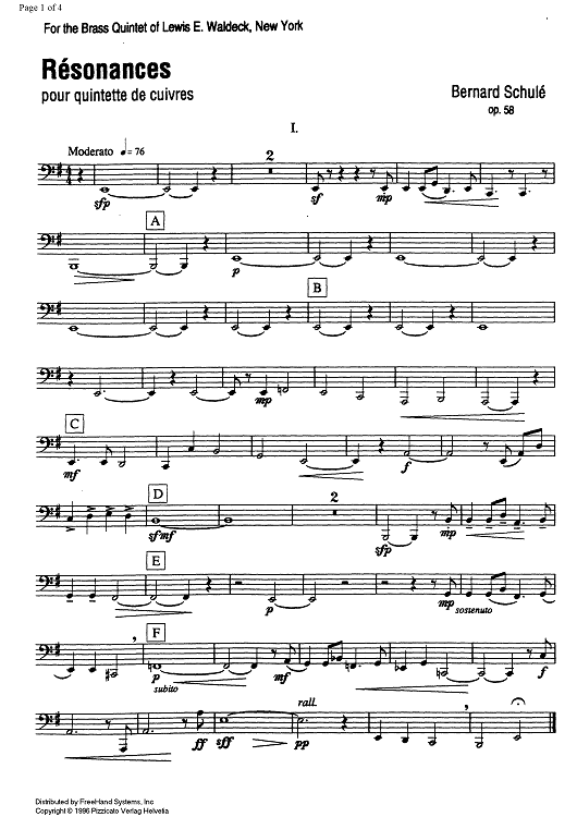 Résonances Op.58 - Tuba