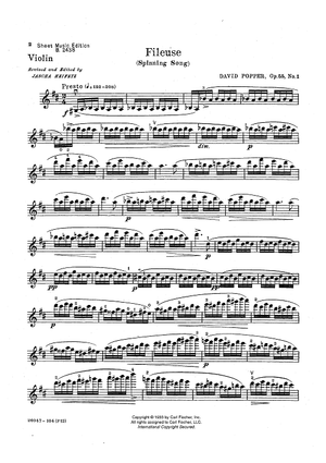 Fileuse (Spinning Song) from Concert Etudes, Op. 55, No. 1