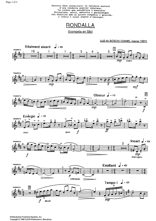 Rondalla - B-flat Trumpet