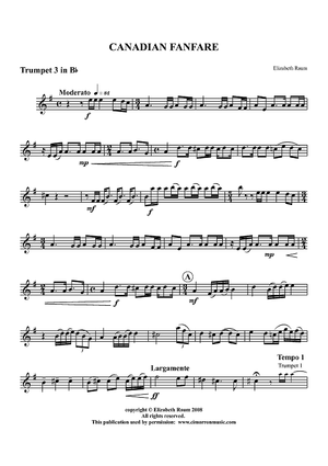 Canadian Fanfare - Trumpet 3 in Bb