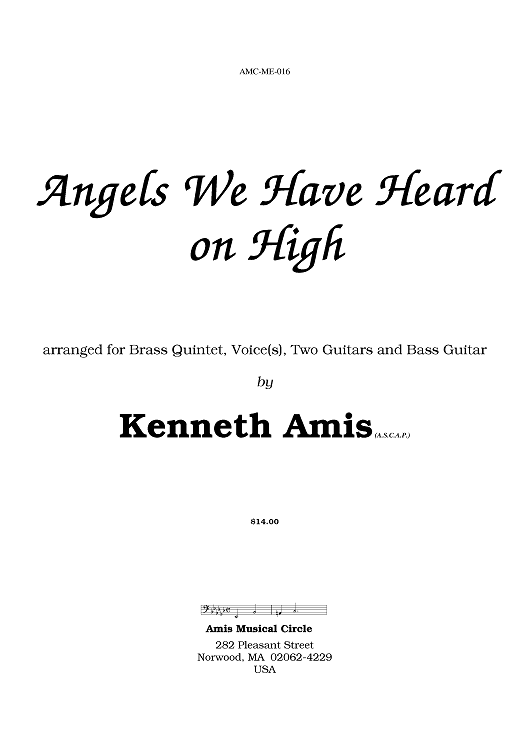 Angels We Have Heard on High - Introductory Notes