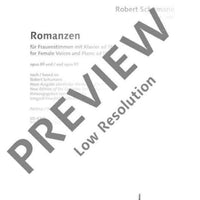 Romanzen - Score