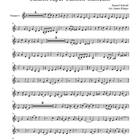 Canzon super Cantion Gallicam - Trumpet 4