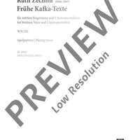 Frühe Kafka-Texte - Performance Score